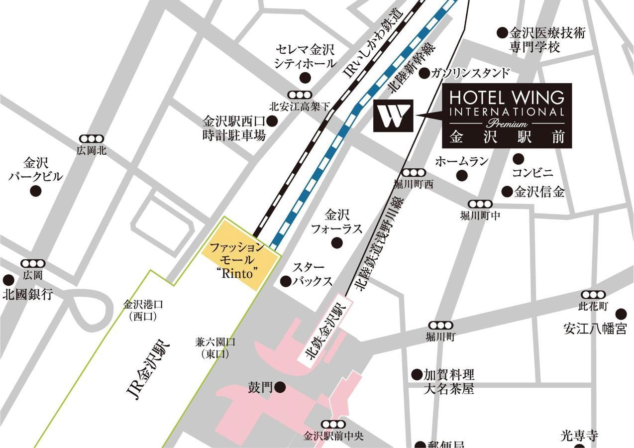 Hotel Wing International Premium Kanazawa Ekimae Dış mekan fotoğraf